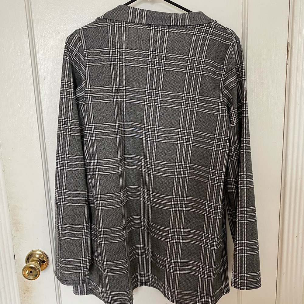 PLT plus grey checked blazer - Picture 3 of 5